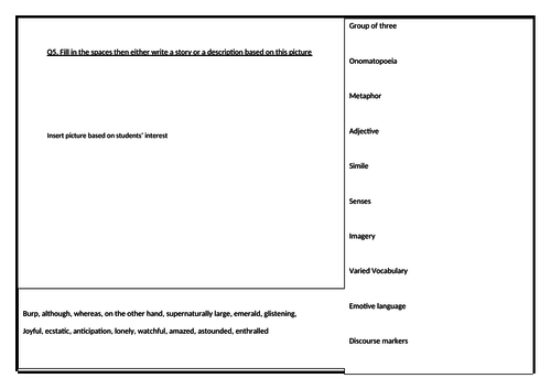 AQA GCSE English language paper one quick revision