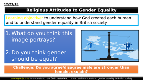 2.5.8 - Religious Attitudes to Gender Equality