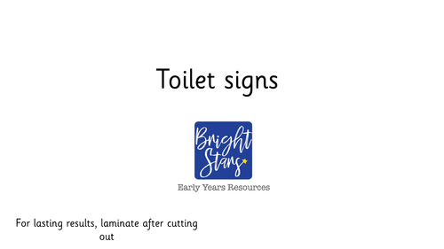 Environment Toilet Signs