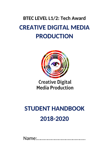 Btec L1/2 Tech Award Media Handbook