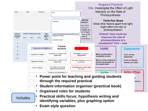 Photosynthesis Required Practical Double Lesson Outstanding Lesson AQA New 9-1 Bioenergetics