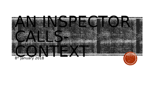 An Inspector Calls-Context