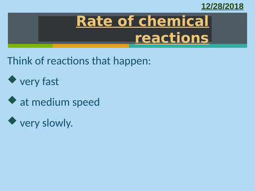 New trilogy AQA GCSE rates of reaction lesson 1