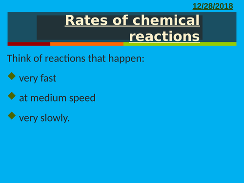 New trilogy AQA GCSE rates of reaction lesson 2 with practical sheet