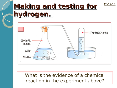 New trilogy AQA GCSE chemical analysis lesson 3 making gases