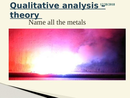 New trilogy AQA GCSE chemical analysis lesson 4 flame test with practical instructions