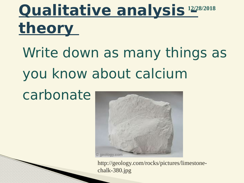 New trilogy AQA GCSE chemical analysis lesson t testing for qualitative ions