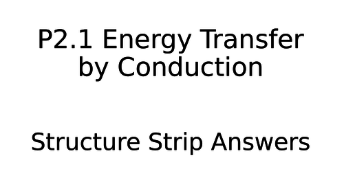 P2 Energy Transfer by Heating Structure Strips and Answers