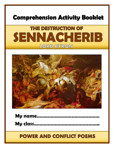 The Destruction of Sennacherib Comprehension Activities Booklet