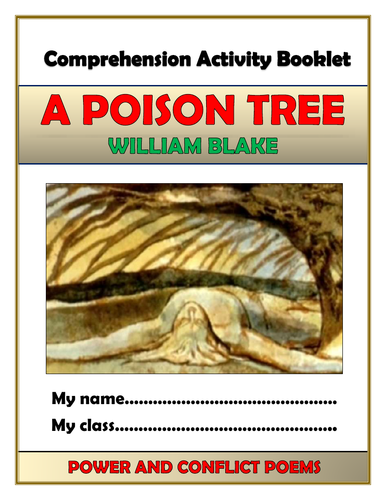 A Poison Tree Comprehension Activities Booklet! | Teaching Resources
