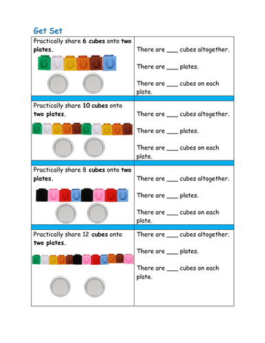 Year 2 - Division By Sharing | Teaching Resources