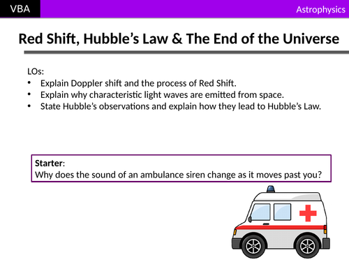 A2 Physics - Red Shift, Hubble's Law, & the End of the Universe