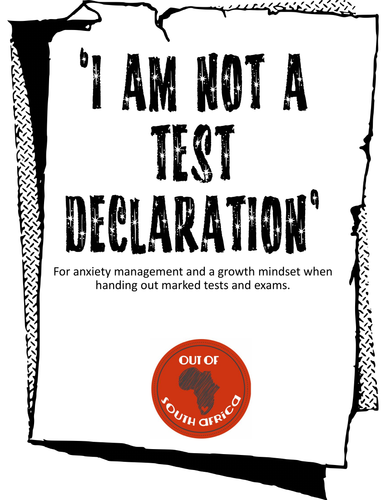 I am not a test declaration