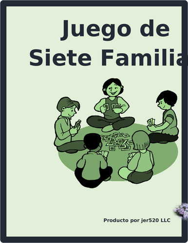 Verbos reflexivos (Spanish Reflexive Verbs) Juego de Siete Familias
