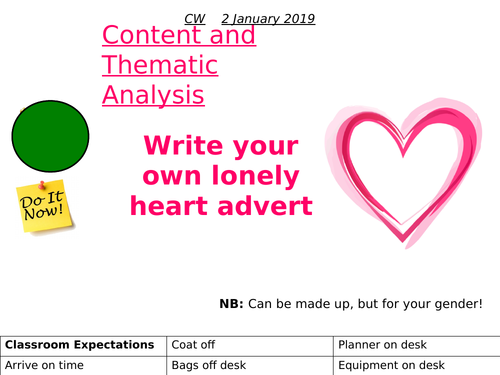 Content and Thematic Analysis