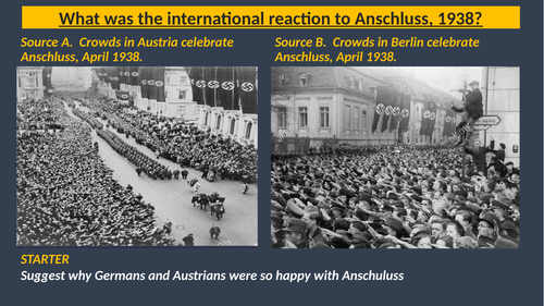 Reaction to Anschluss with Austria