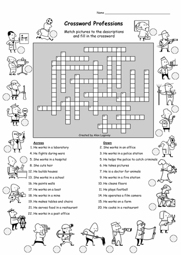 Professions Crossword