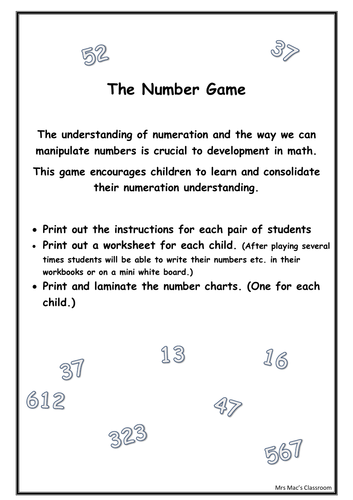 The Number Game