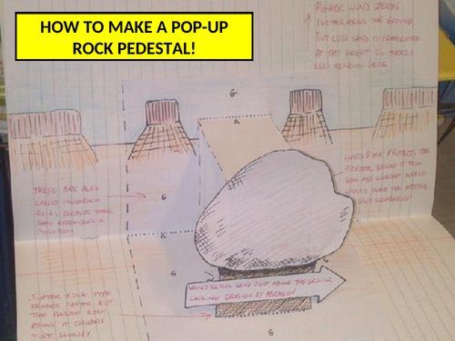Pop-up rock pedestal - worksheet & demo