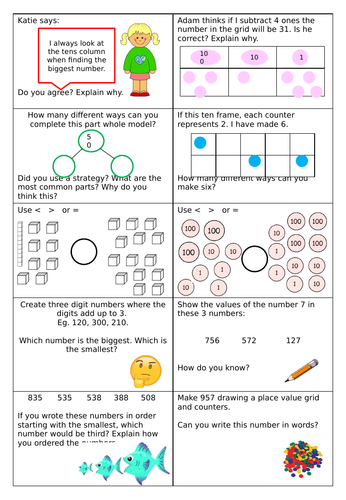 Year 3 Place Value Word Problems