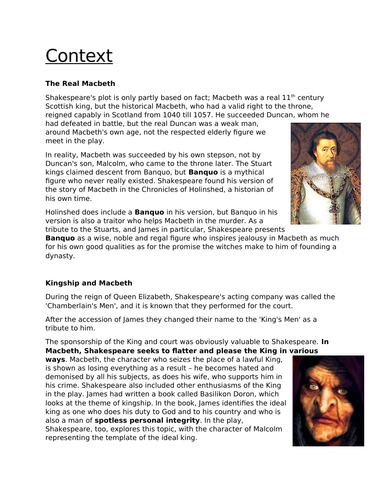 Macbeth Revision AQA