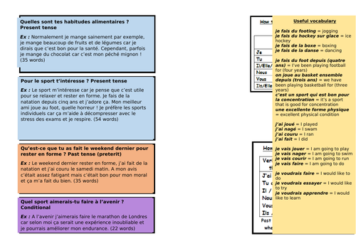 La Sante Y11 90 Ou 150 Mots Ecrit Teaching Resources