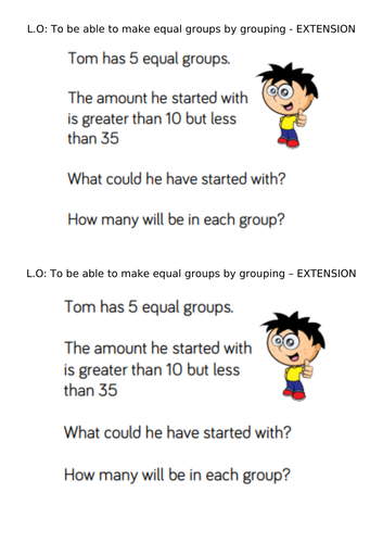 YR2 White Rose Maths Hub Linking multiplication division repeated addition