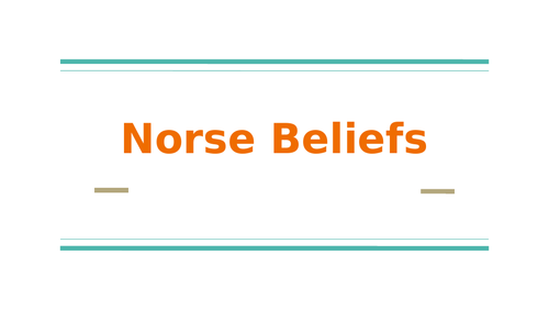 Norse beliefs