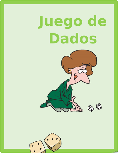 Verbos reflexivos (Spanish Reflexive Verbs) Dice Game