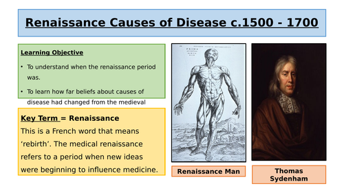 Renaissance Causes of Disease