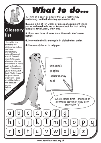 Glossary List In English