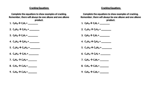 Cracking hydrocarbons