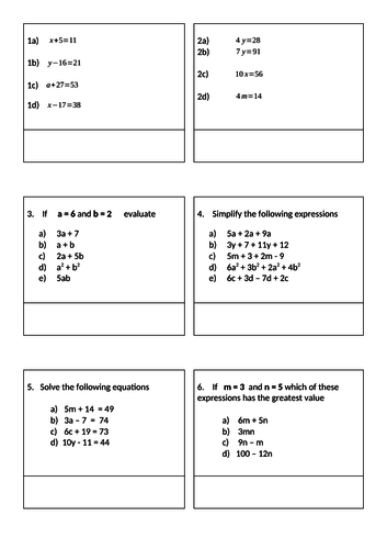 Algebra Relay Race