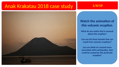 Anak Krakatau case study 2018 eruption