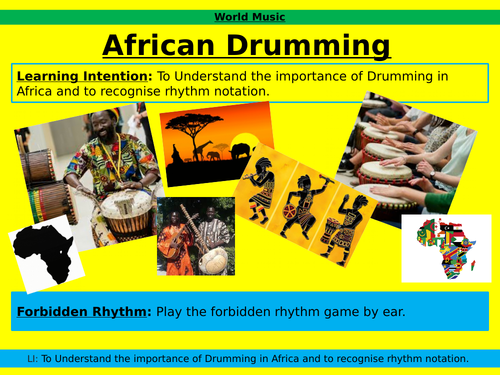 KS3 African Drumming Unit of Work with Resources
