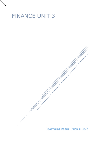 DipFS Unit 3 Notes