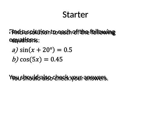 Solving Trigonometric Equations and Trig Identities