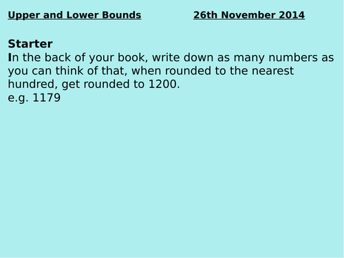 Introduction to Upper and Lower Bounds