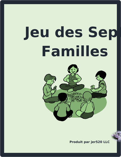 Verbes réguliers (French Regular Verbs) Present Tense Jeu des Sept Familles