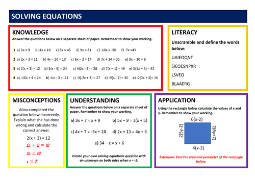 differentiated maths problem solving activities