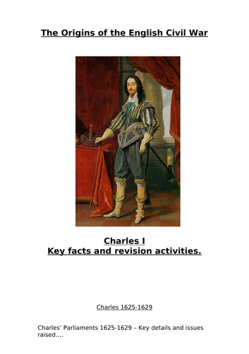 OCR AS Y138: Charles I