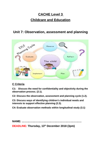 Unit 6 - Understanding Children’s Additional Needs