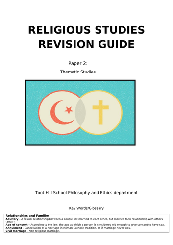AQA GCSE 9-1: Relationships and Families Revision Guide Workbook