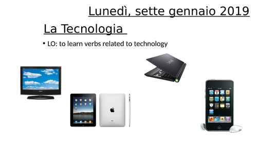 Techonology La tecnologia Italian KS3
