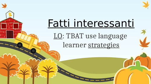 Introduction and Cognates ITALIAN KS3