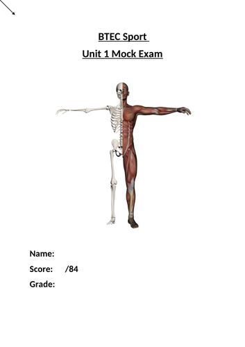 BTEC Sport Level 3 Skeletal and Muscular System Practice Questions