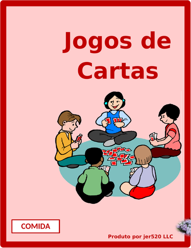 Comida (Food in Portuguese) Card Games