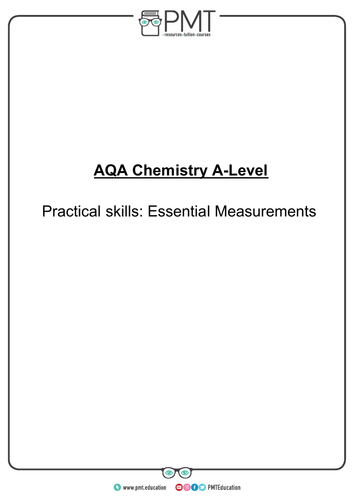 AQA A-Level Chemistry Required Practicals