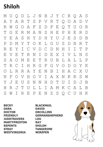 Shiloh Word Search