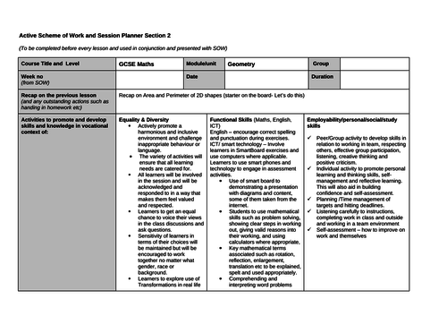 Transformations Lesson Revision